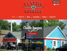 Tablet Screenshot of classicburgers.net